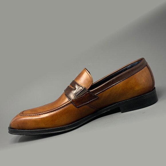 *NEW* / Mark by FIRMANI / Handmade Italian Calfskin Slip-On Loafers / Men’s 13 - Picture 4 of 9